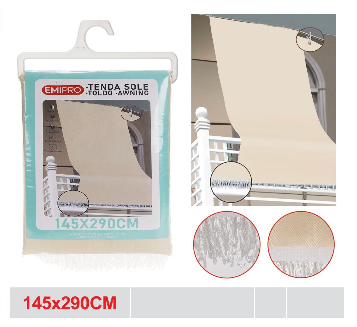 EMI  TENDA SOLE 145*290CM