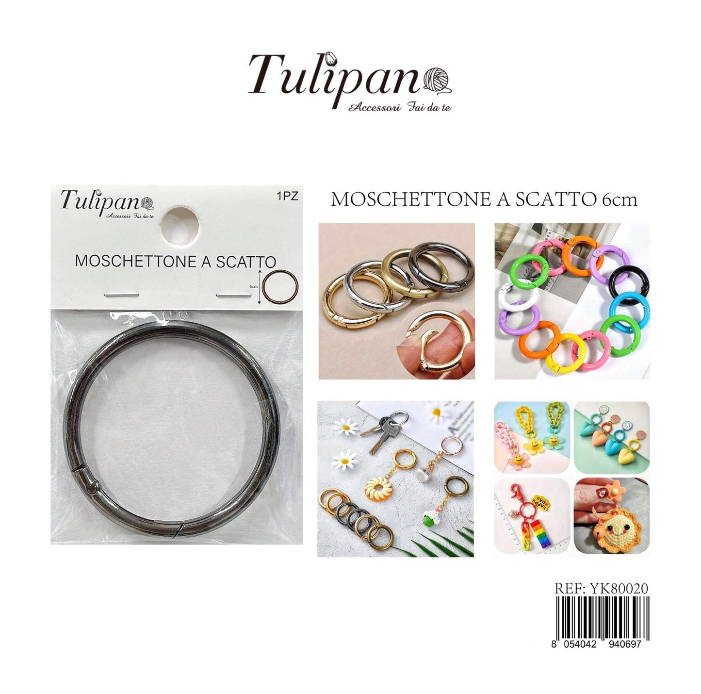 MOSCHETTO a scatto 6cm 1pz