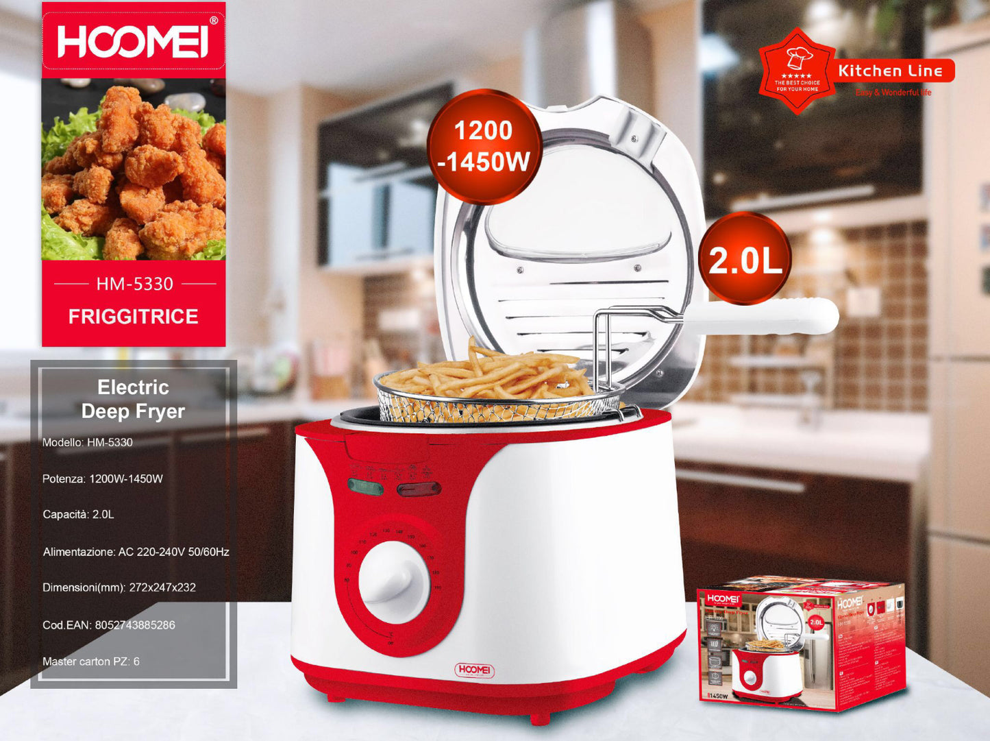 HOOMEI friggitrice HM-5330