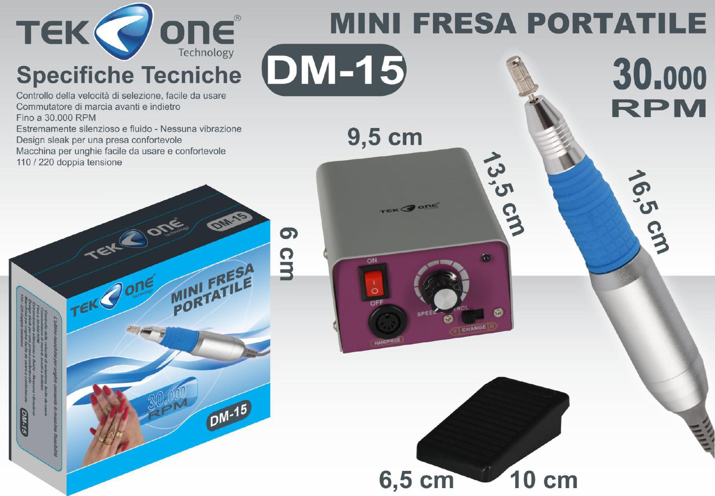 TEK ONE  mini fresa portatile mod.DM-15
