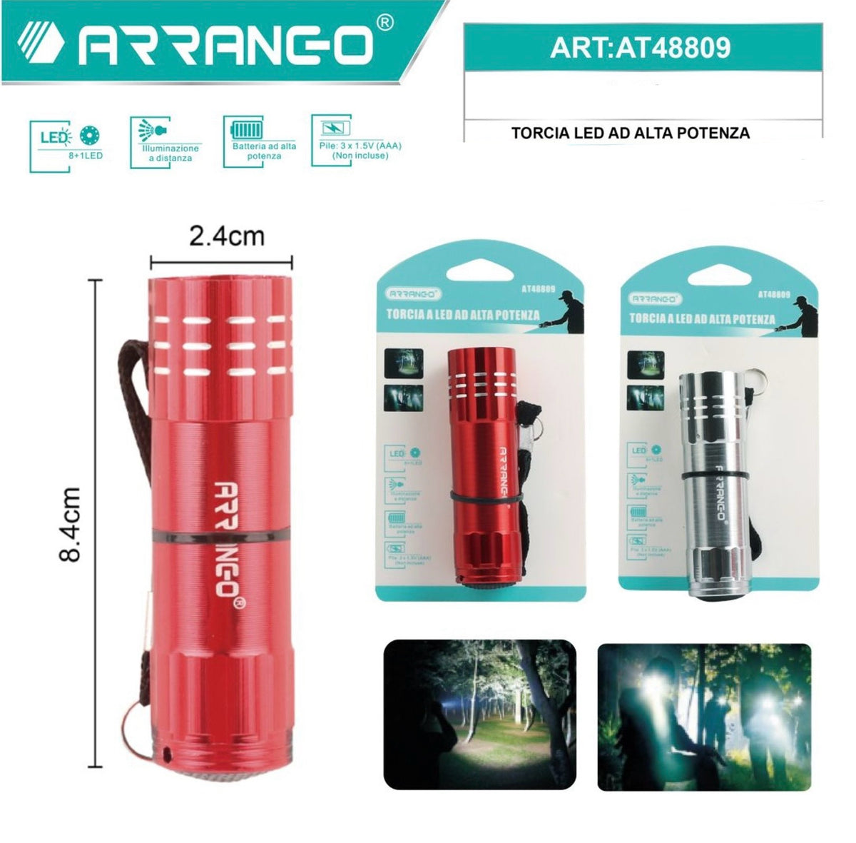 ARRANGO TORCIA A LED AD ALTA POTENZA AT48809