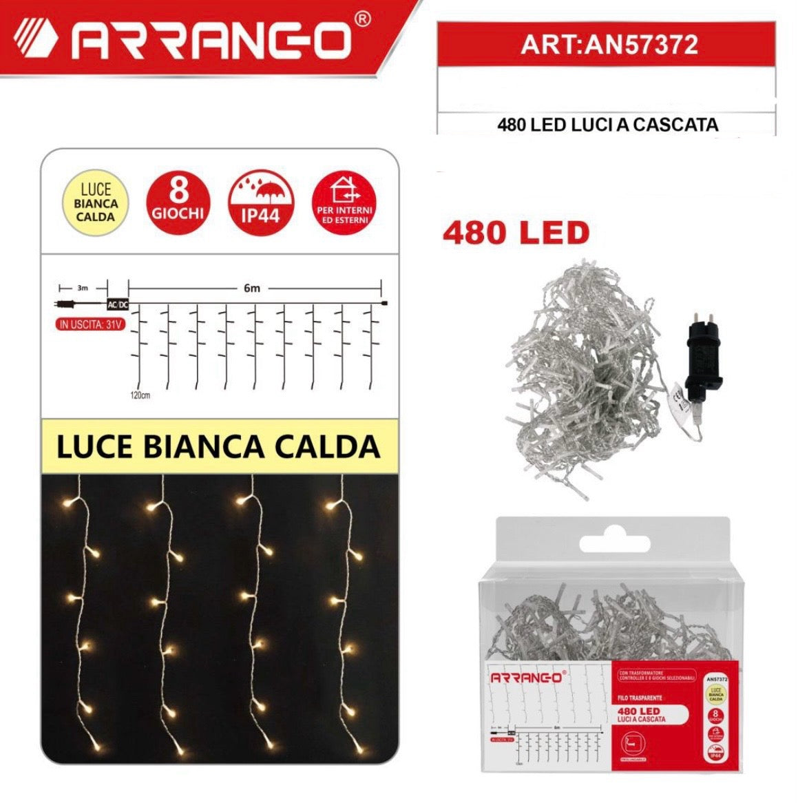 ARRANGO 480 LED luci a cascata