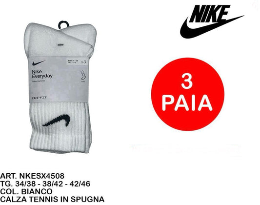 CALZINO tennis in spugna  NIKE bianca