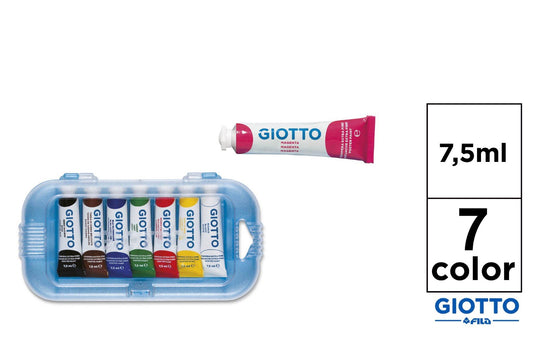 GIOTTO EXTRA FINE tempera tubo 12ml 7color