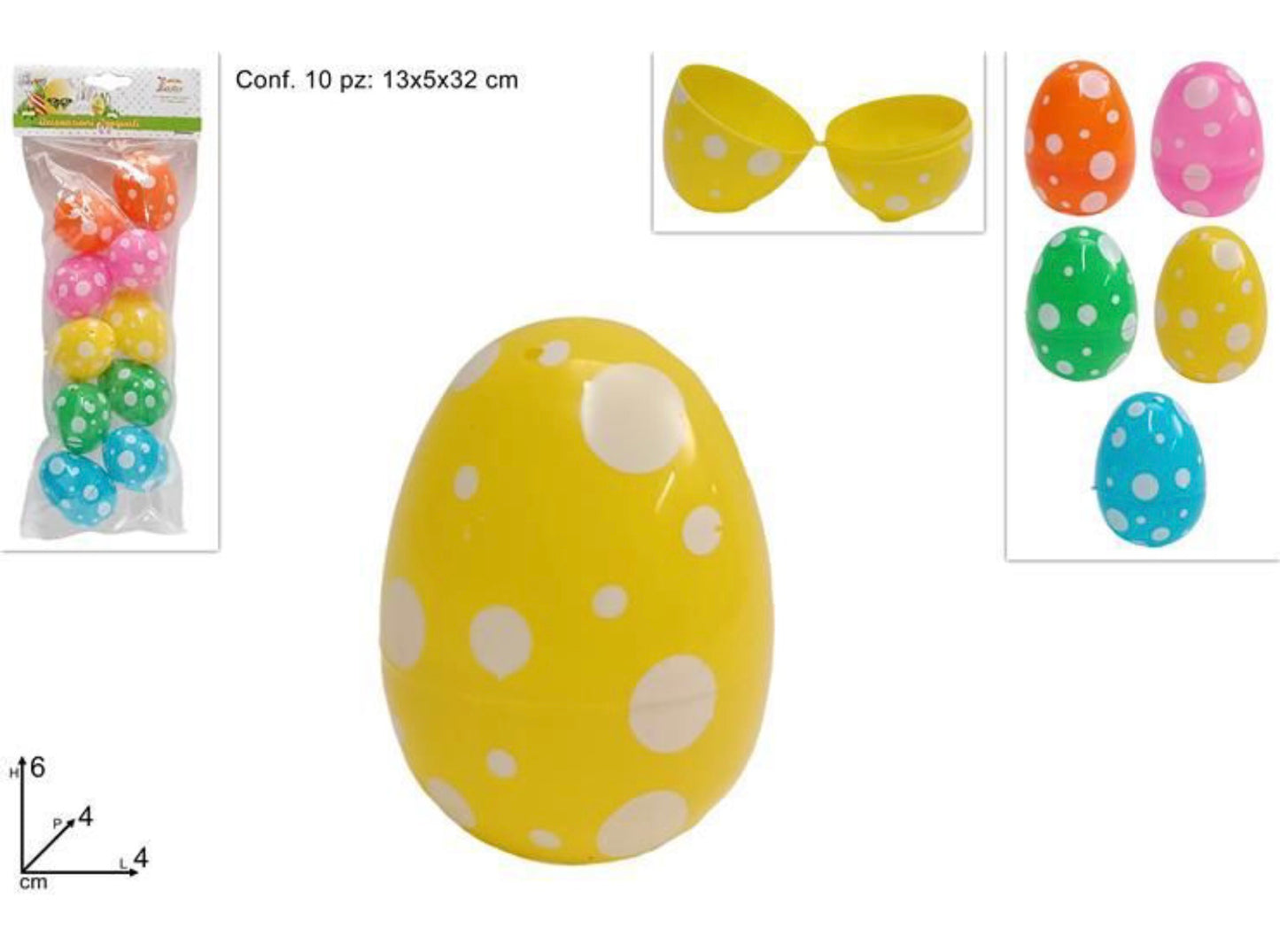 PASQUA scatole uova 6cm 10pz