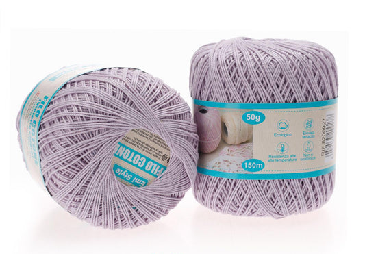 Filo cotone VIOLA GRIGIASTRO 50g/150m