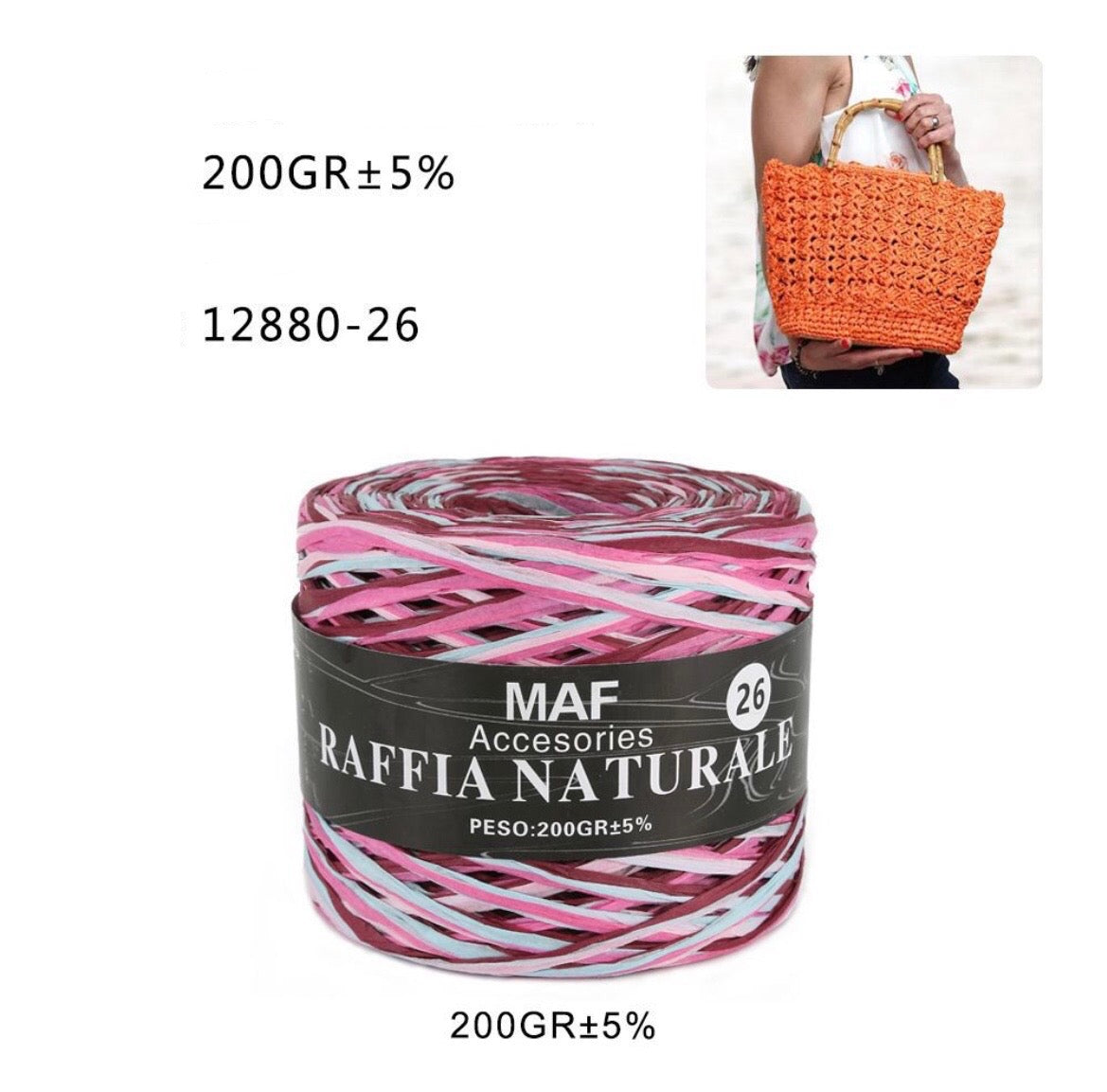 MAF RAFFIA NATURALE 12880-26