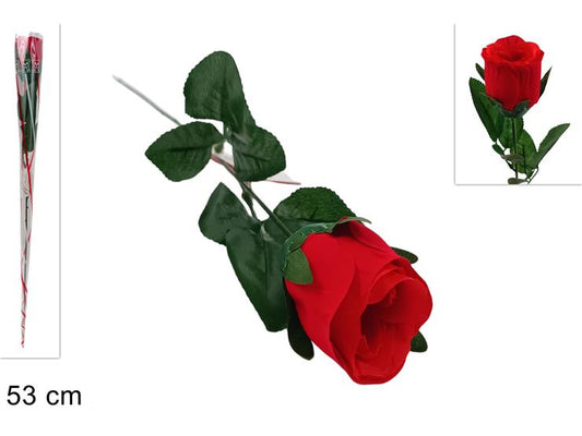 ROSA ROSSA PVC STELO LUNGO  53CM
