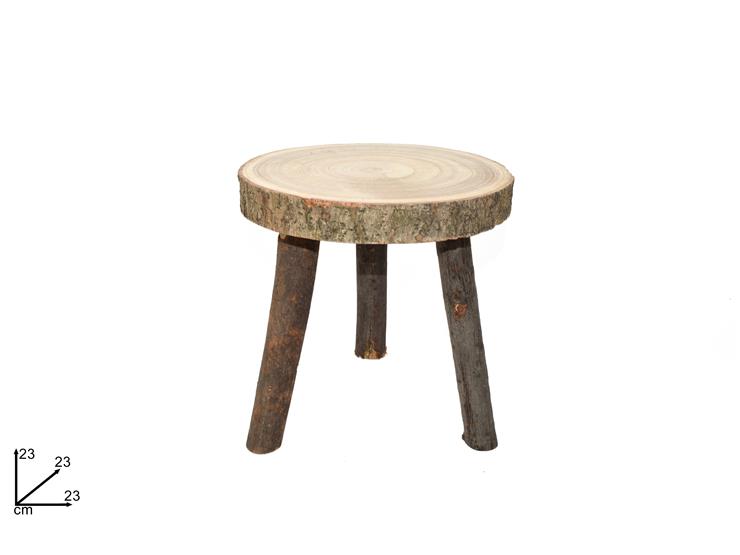 NATALIZIA base in legno 23xH23cm