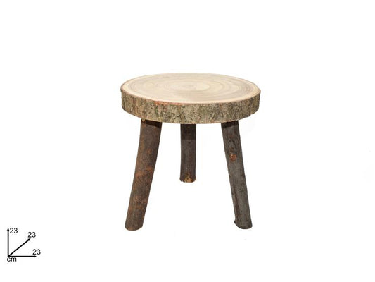 NATALIZIA base in legno 23xH23cm