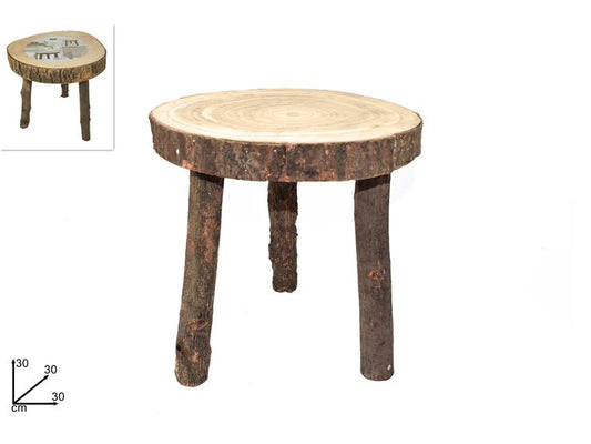 NATALIZIA base in  legno 30x30cm