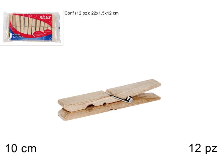 MOLLETTE  LEGNO 12PZ