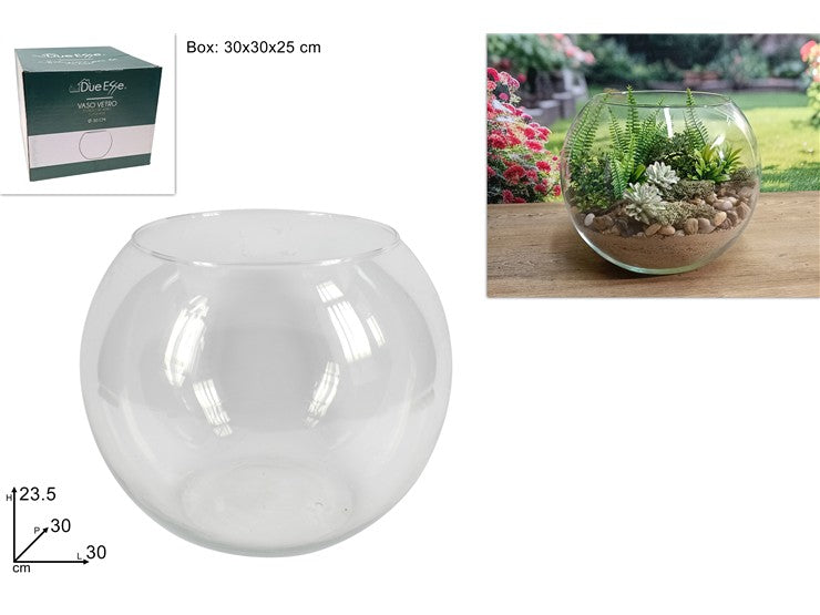 VASO PALLA VETRO DIAM 30C
