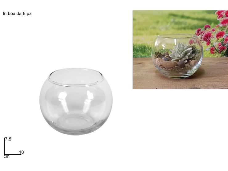 VASO palla vetro diam 10cm