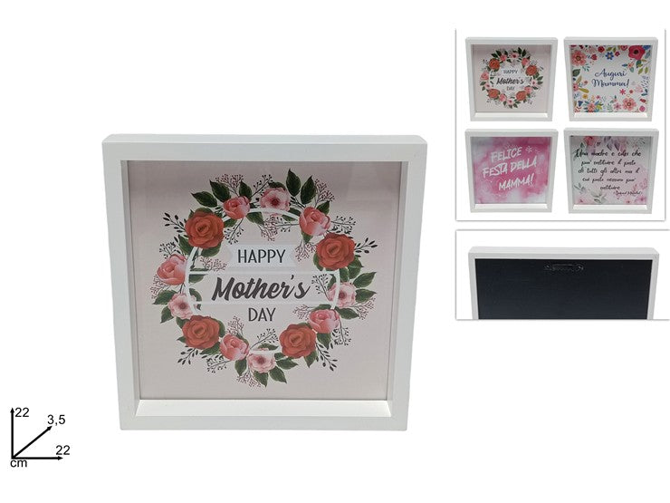 QUADRETTO FESTA DELLA MAMMA  22X22CM