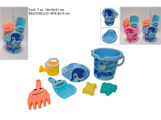 SECCHIELLO MARE CON ACCESSORI 6 PZ