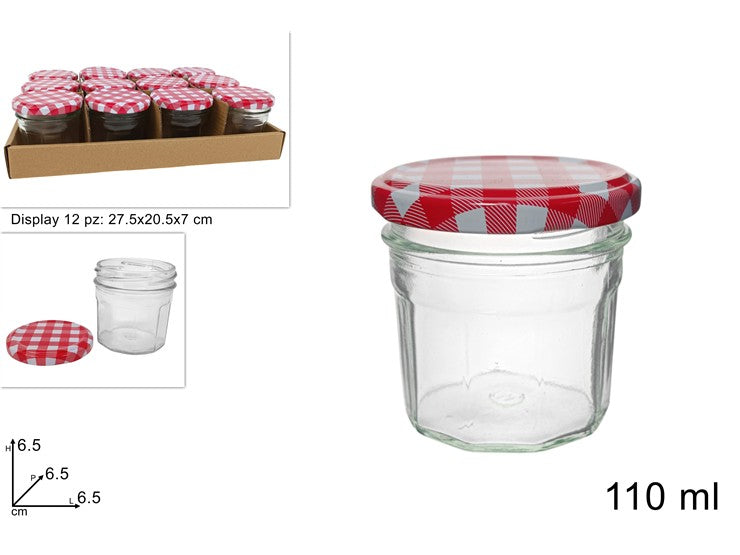 BARATTOLO VETRO MIELE 110ML CON  TAPPO