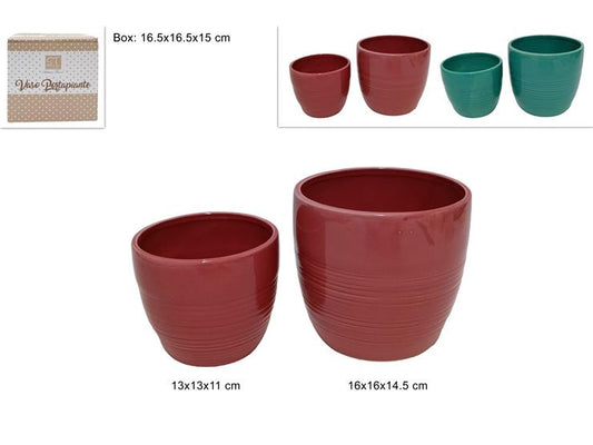 VASO CERAMICA SET 2PZ