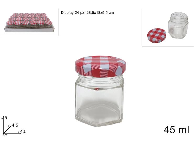 BARATTOLO VETRO MIELE 35ML CON  TAPPO