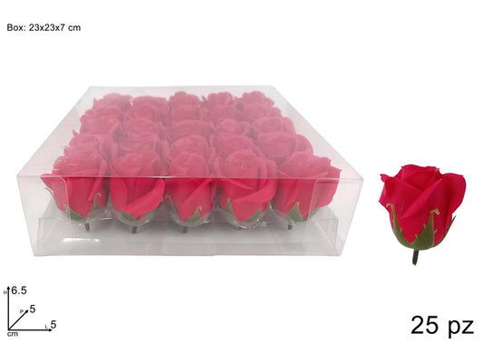 SCATOLA PVC BOX CON 25PZ ROSSE PROFUMATE