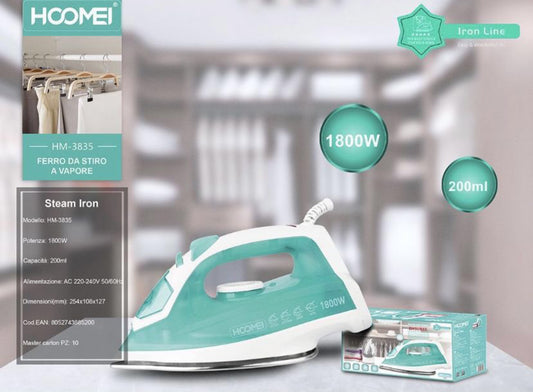 HOOMEI ferro da stiro a vapore HM-3858