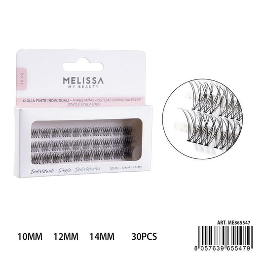 MELISSA CIGLIA FINTE INDIVID. 10-12-14MM 30PZ D021