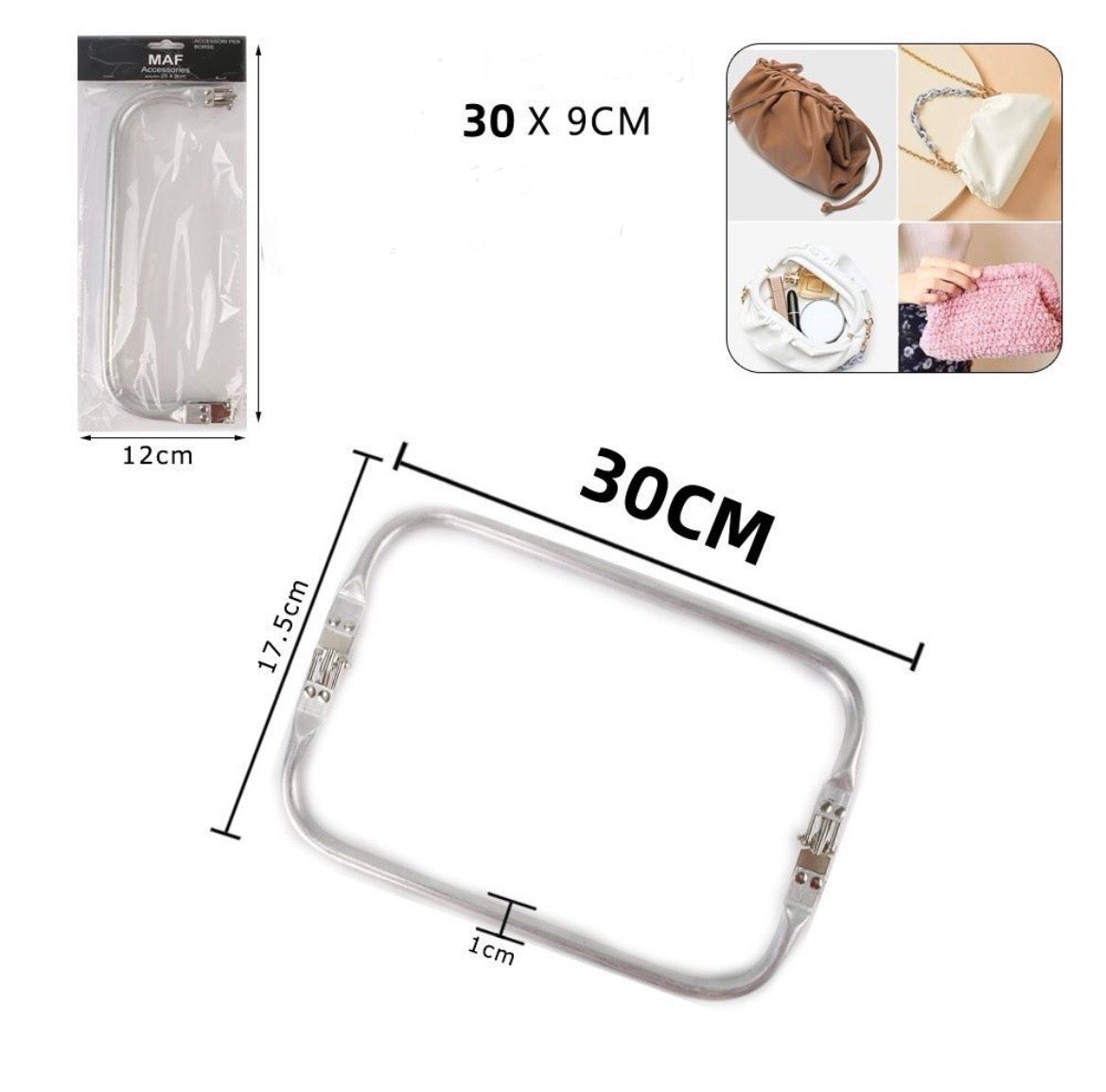 CLUTCH chiusura 30x9cm mod:11839