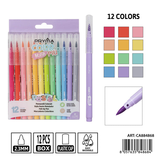 PRYMA pennarelli colorpiu pastel 12pz