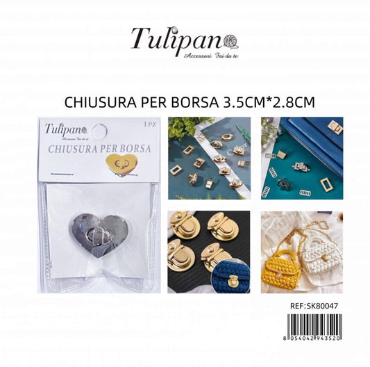CHIUSURA per borsa 3,5cmx2,8cm