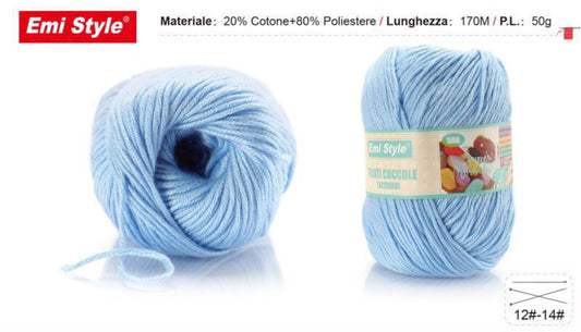 Filati coccole AZZURRO  S18 50g