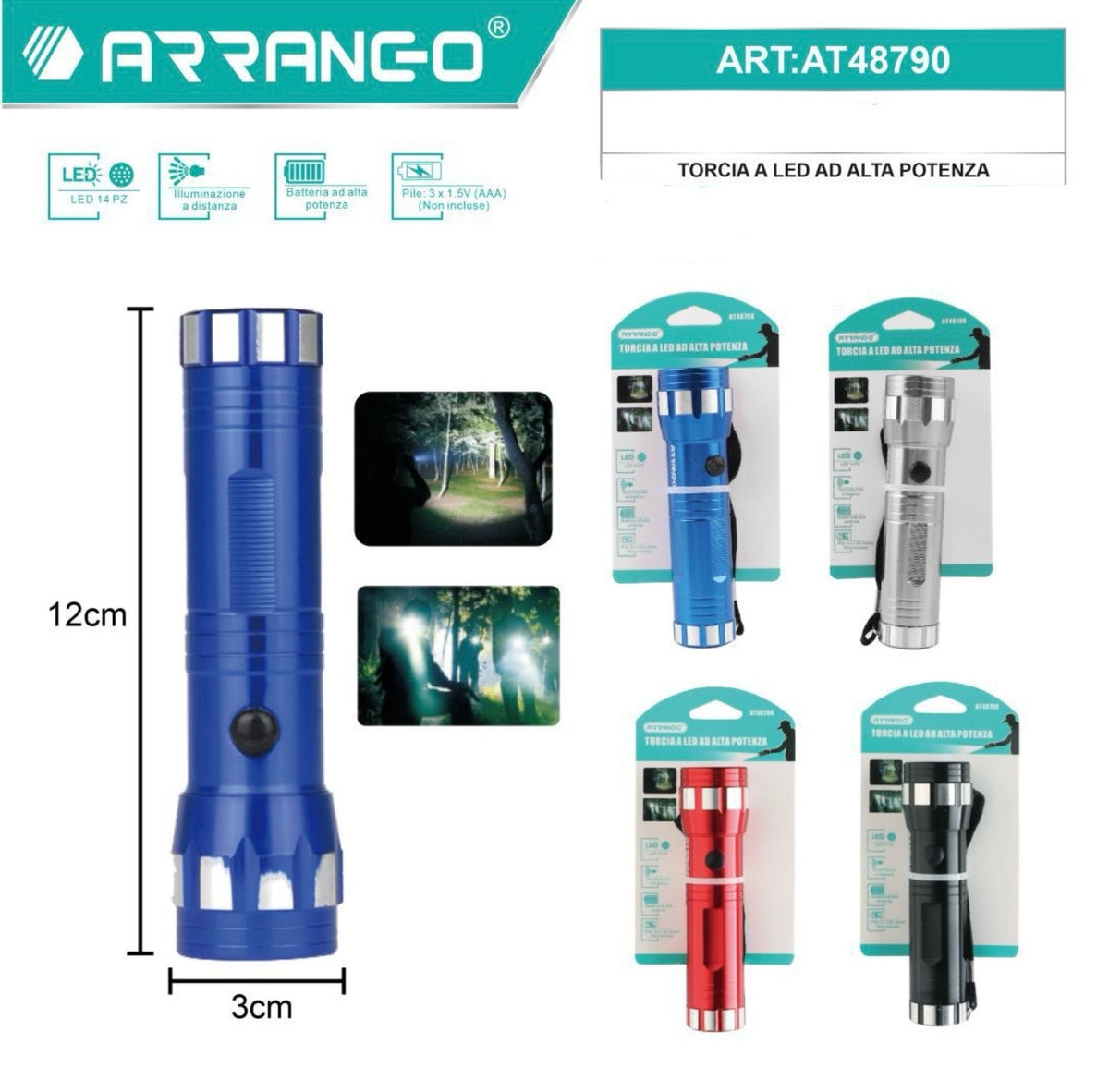 ARRANGO TORCIA A LED AD ALTA POTENZA AT48790