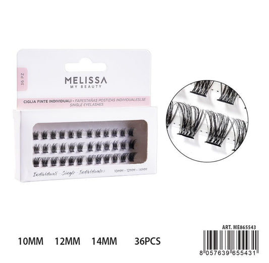 MELISSA CIGLIA FINTE INDIVID. 10-12-14MM 36PZ D017