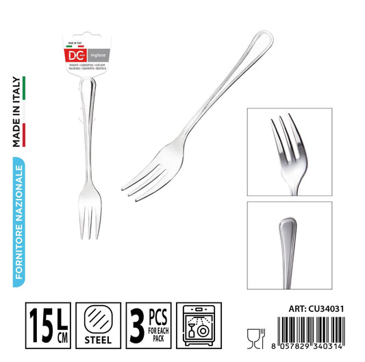 DC CASA forchetta dolce 15cm 3pz