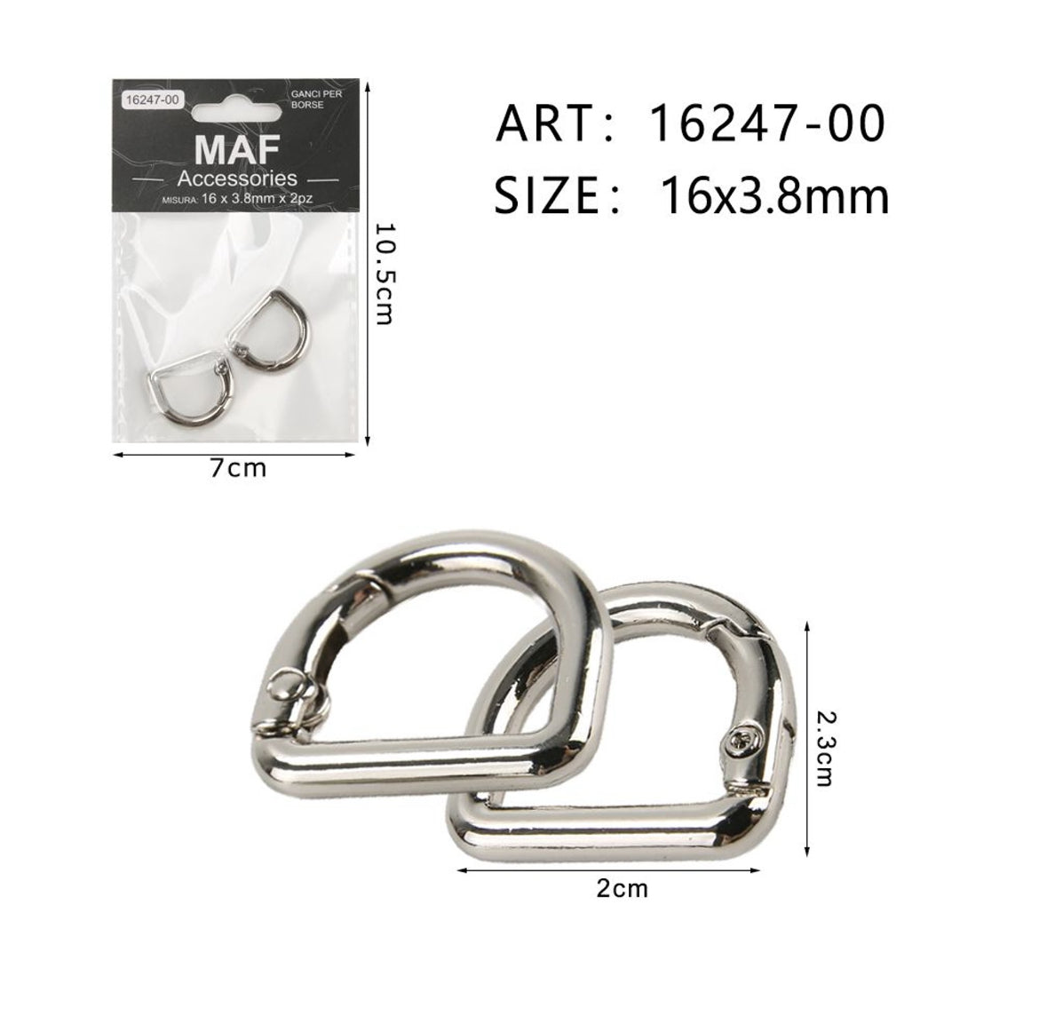 MAF GANCI PER BORSE 16247-00