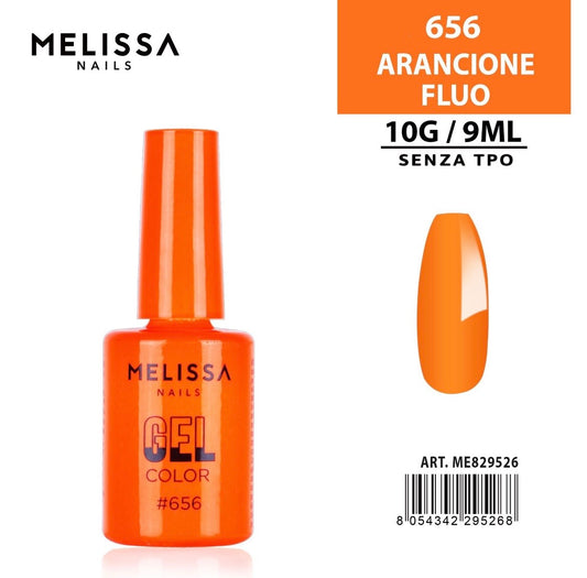 MELISSA SMALTO GEL UNGHIE 9ML N.656 ARANCIONE FLUO