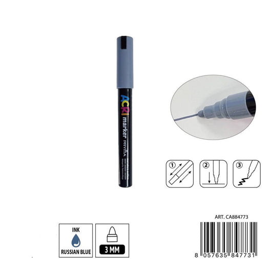 PRYMA marcatore acrilico 3mm N.135 blu russia