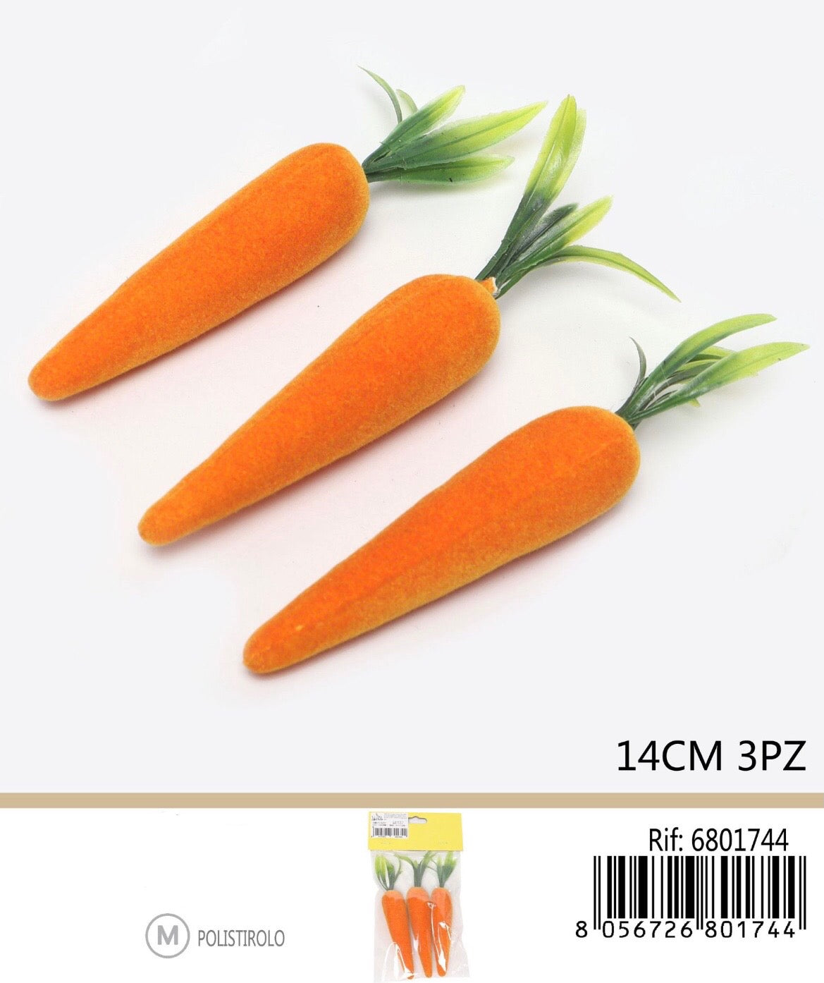 CAROTE decorative 14cm 3pz