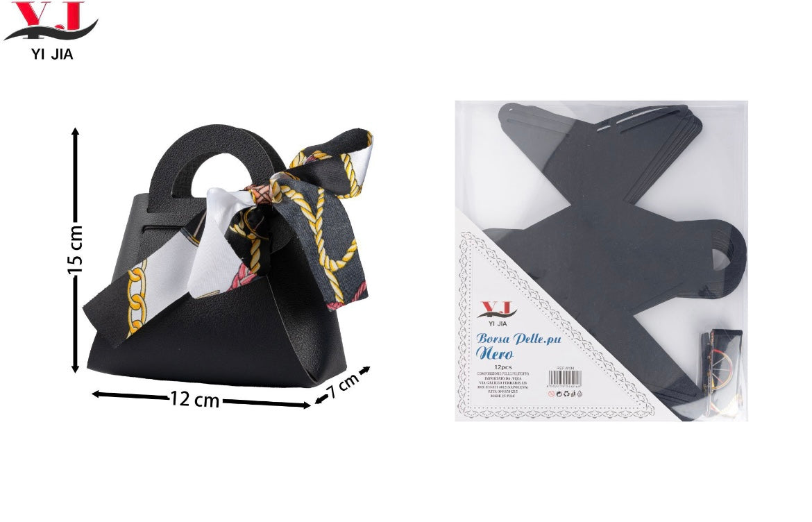 BOMBONIERE mini borsa pelle nero
