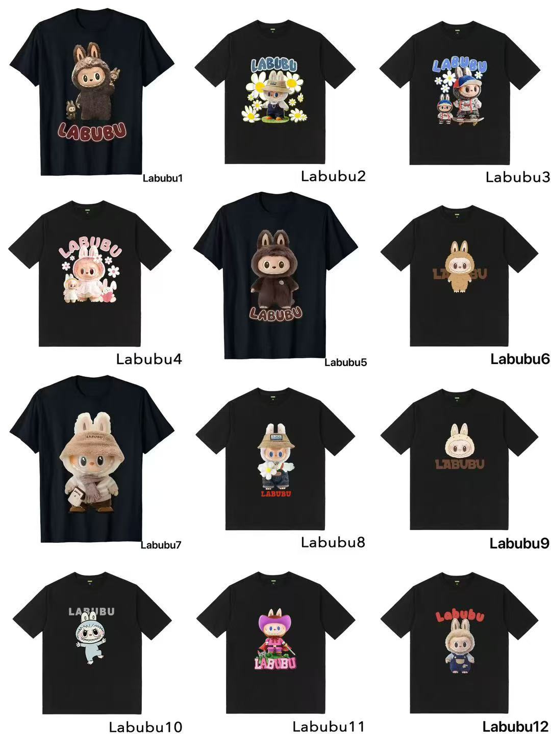 T-SHIRT donna in cotone con stampa labubu