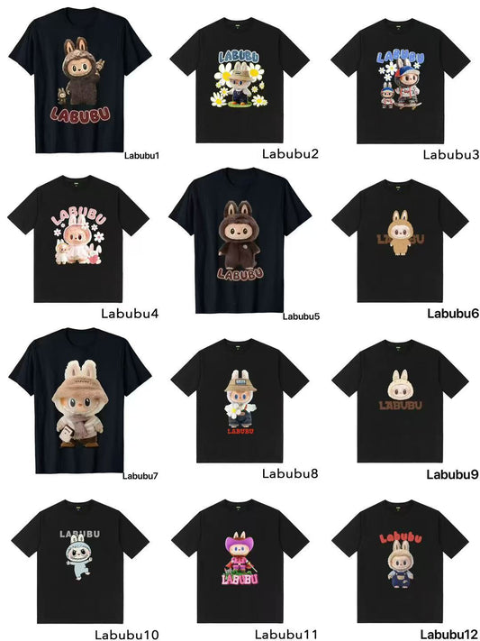 T-SHIRT donna in cotone con stampa labubu