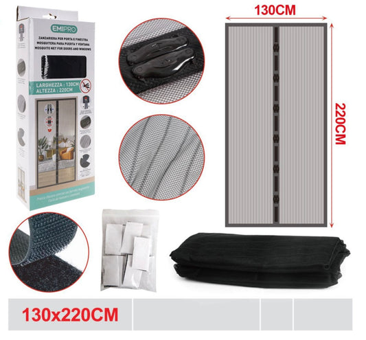 EMI ZANZARIERA PER PORTA E FINESTRA 130*220CM
