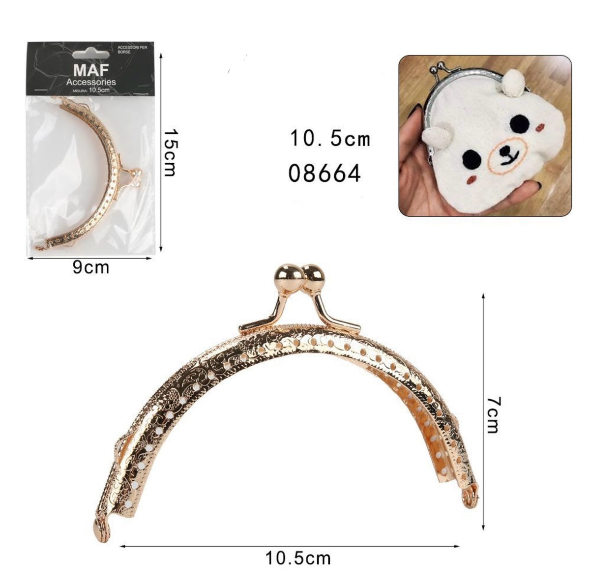 MAF ACCESSORI PER BORSE 10.5CM 08664