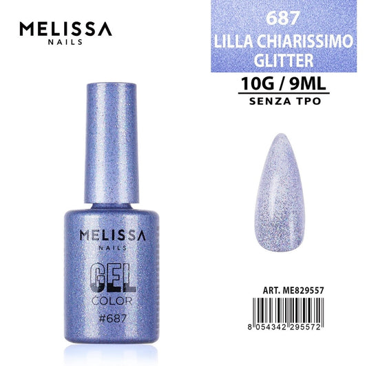 MELISSA SMALTO GEL UNGHIE 9ML N.687 LILLA CHIAR.GL