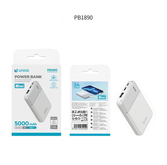 UNICO POWER BANK  PB1890 bianco