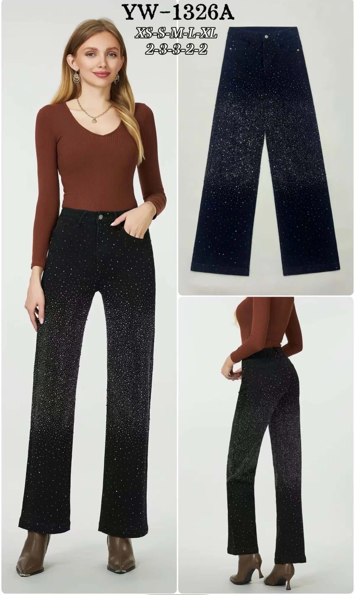 PANTALONE di jeans YW1326A