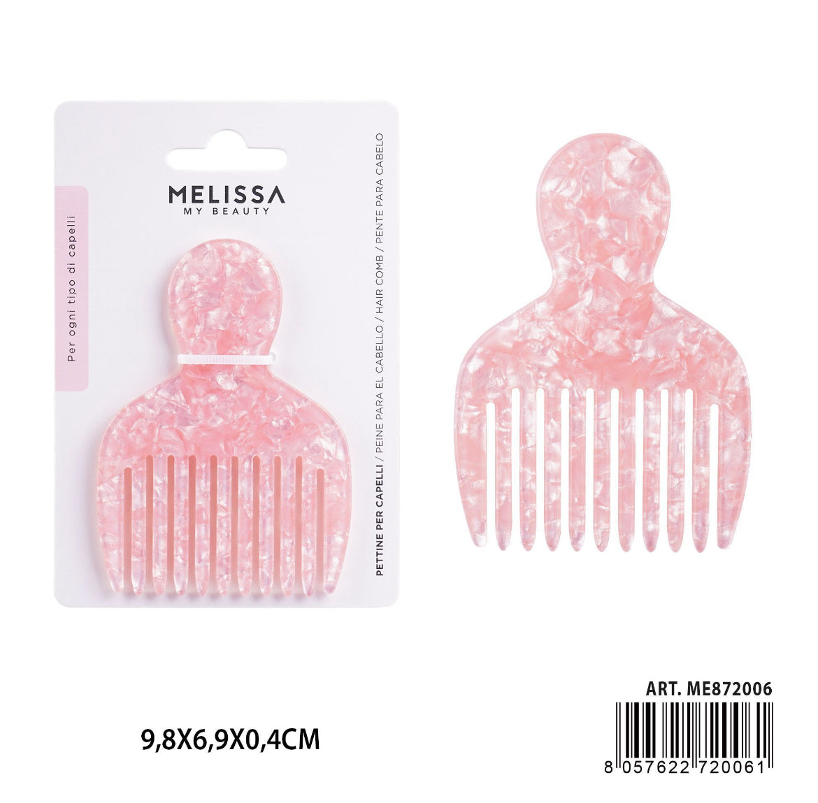 MELISSA PETTINE CAPELLI ROSA