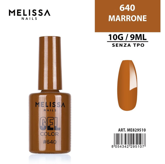 MELISSA SMALTO GEL UNGHIE 9ML N.640 MARRONE