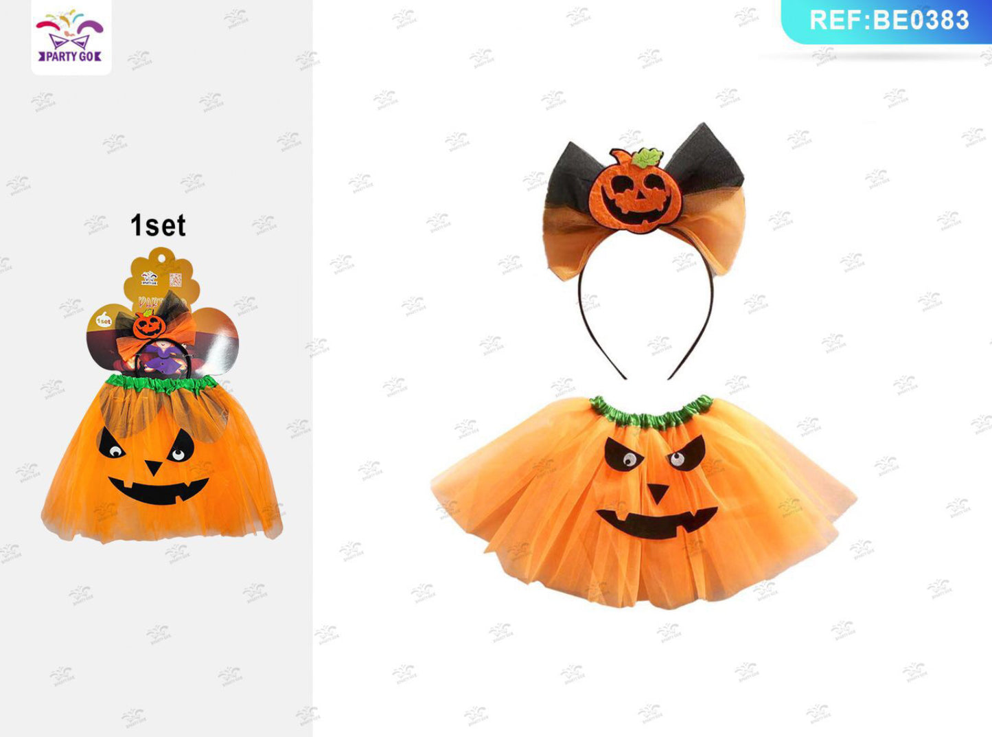 HALLOWEEN set Halloween arancione 2pz