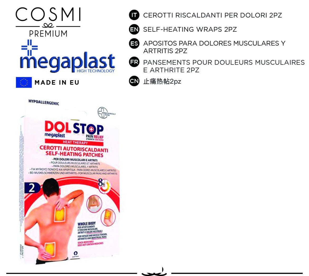 COSMI megaplast dolstop cerotti riscaldanti 2pz