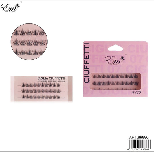 CIGLIA FINTE CIUFFETTI N.07